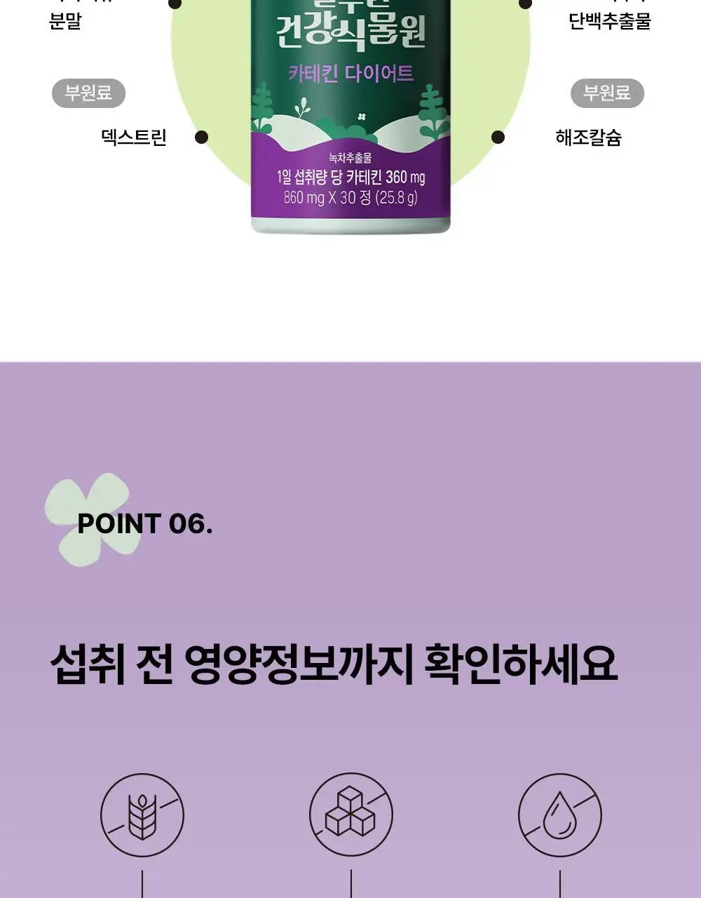 [다이어트] 풀무원건강식물원 카테킨 다이어트 30정 (30일분) 상세페이지 20